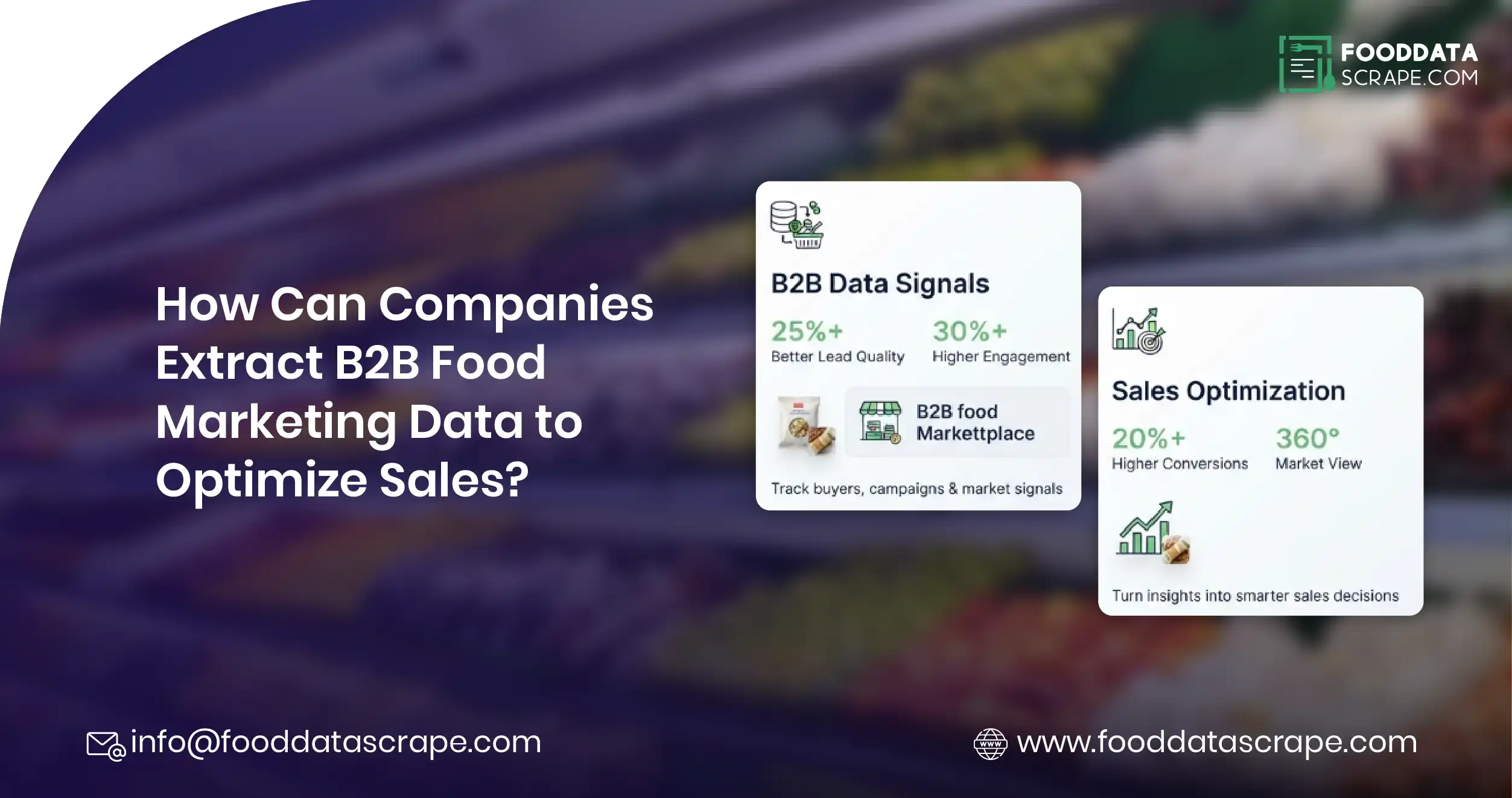 Extract B2B Food Marketing Data to Optimize Sales
